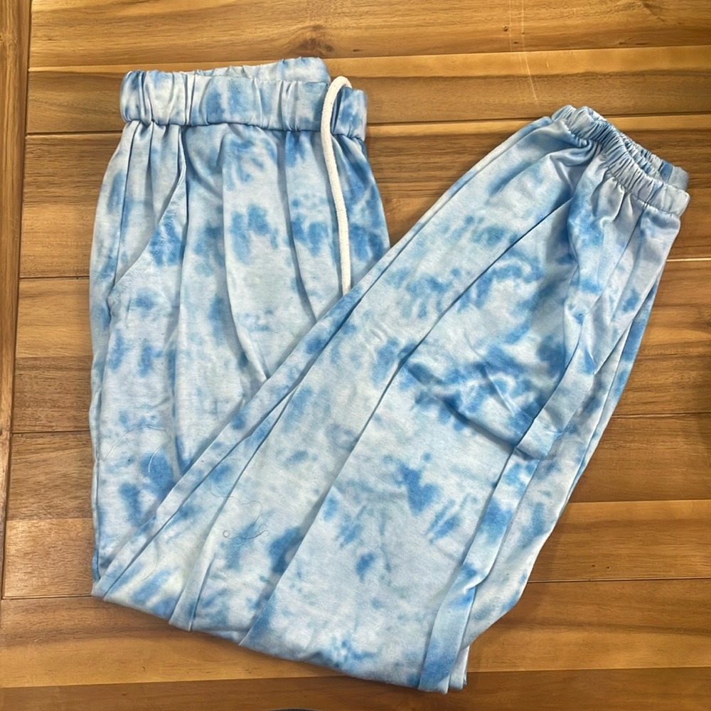 Blue sweatpants